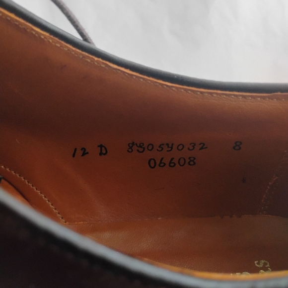 Brooks Brothers x Alden shell cordovan men\'s cap toe size 12D